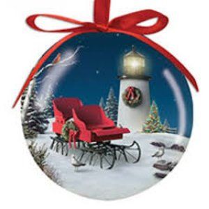 Cape Shore light house sleigh ornament